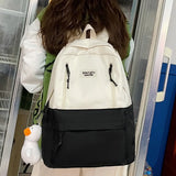 Women's Waterproof Nylon College Backpack