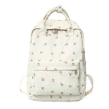 Floral Laptop Student Bag Travel Backpack