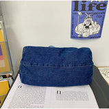 Female Gradient Denim Hobo Shoulder Bag Y2K Grunge Casual Street Sling Bag