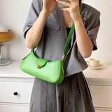 Green High Side Bag Pink Leather Shoulder Bags For Women