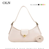 Green High Side Bag Pink Leather Shoulder Bags For Women