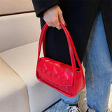 Heart Pattern Printed Handbag Small Square Underarm Bag Purses and Handbags