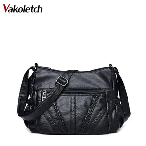 Soft PU Leather Shoulder Bag Hobo Messenger Feminina Women Bolsos Sac A Main