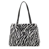 Female Handbag Soft Warm Winter Ladies Cow Pattern Handbags