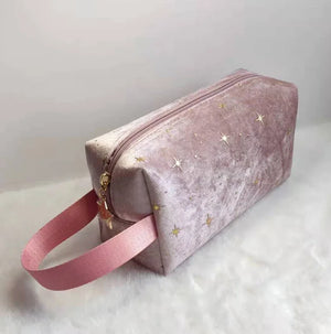Velvet Small Portable Storage Bag Large Capacity Travel Cosmetic Bag