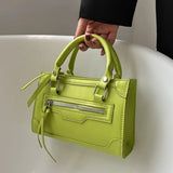Women's Solid Shoulder Bag Crossbody Messenger PU Leather