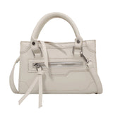 Women's Solid Shoulder Bag Crossbody Messenger PU Leather