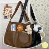 Brown Retro Shoulder Bags Female Sets Flap Bag Women Shoulder Bag
