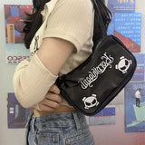 Punk Letter Armpit Cosmetic Bag Skull Shoulder Crossbody Bag