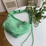 Women's Nylon Dumpling Bag Large Shoulder Handbag