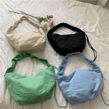 Women's Nylon Dumpling Bag Large Shoulder Handbag