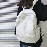 Female High Street Canvas Fabric Backpack