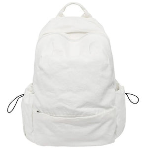 Female High Street Canvas Fabric Backpack