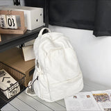 Female High Street Canvas Fabric Backpack