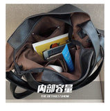 Large Capacity Hobo Handbag Leather Women Shoulder Bag