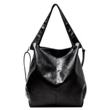 Large Capacity Hobo Handbag Leather Women Shoulder Bag