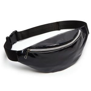 Women's Pink Laser Waist Bag