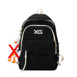 Women Embroidered Nylon Travel Bag Multi-pocket Schoolbag Backpack