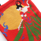 Knitting Shoulder Bags Women Casual Chinese Style Crochet Woolen Shopper Top-han