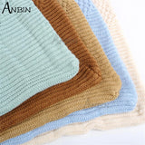 Female Knitting Wool Handbag Large Capacity Messenger Bag