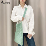 Female Knitting Wool Handbag Large Capacity Messenger Bag