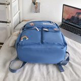 Female High Capacity School Bag Nylon Backpack Outdoor Travel Bagpack