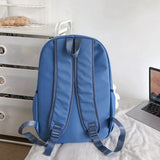 Female High Capacity School Bag Nylon Backpack Outdoor Travel Bagpack
