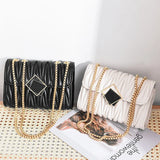 Female Ladies Chain Small Bag Single Shoulder Backpack Women Leather Bag