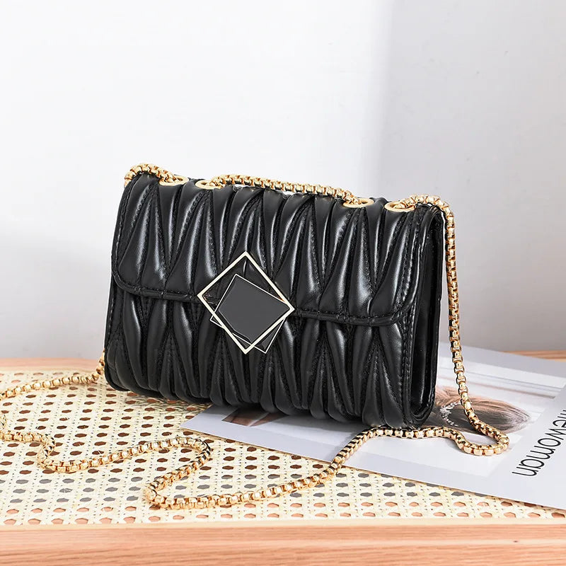 Female Ladies Chain Small Bag Single Shoulder Backpack Women Leather Bag