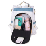 Women Leather Backpack Soft Touch Multi-Function Small Backpack