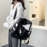 Women Leather Backpack Soft Touch Multi-Function Small Backpack
