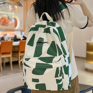 Female Laptop Graffiti Print Student Bag Girl Travel Book Backpack Women School