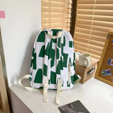 Female Laptop Graffiti Print Student Bag Girl Travel Book Backpack Women School