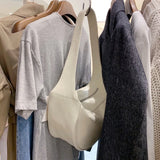 Women Large Capacity Hobo Bag Casual Shoulder Crossbody Wide Strap