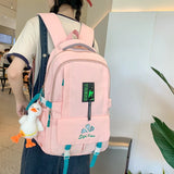 Female Large Capacity Travel Backpack Waterproof Nylon Schoolbag