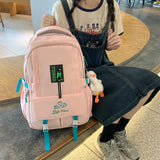 Female Large Capacity Travel Backpack Waterproof Nylon Schoolbag