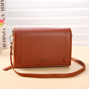 Women's Soft Leather Messenger Purse with Large Capacity