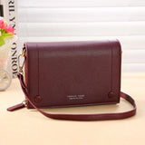 Women's Soft Leather Messenger Purse with Large Capacity