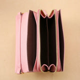 Women's Soft Leather Messenger Purse with Large Capacity