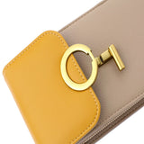 Women's Large Phone Messenger Bag Contrast Stitching Purse