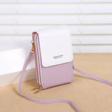 Women's Multifunctional Leather Crossbody Phone Bag
