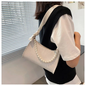 Crocodile Pattern Handbag Retro Casual Women Totes Shoulder Bags Shopping Bag