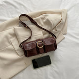 Women's Small Leather Messenger Bag Crossbody Shoulder Tote
