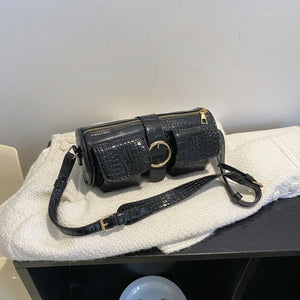 Women's Small Leather Messenger Bag Crossbody Shoulder Tote