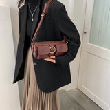 Women's Small Leather Messenger Bag Crossbody Shoulder Tote