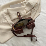 Women's Small Leather Messenger Bag Crossbody Shoulder Tote