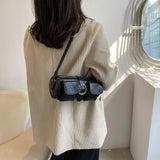 Women's Small Leather Messenger Bag Crossbody Shoulder Tote