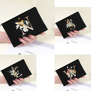 Flower Print Bridesmaid Makeup Bag Gift