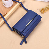 Long Coin Shoulder Wallet for Women Mini Money Bags