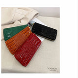 Crocodile Pattern Long Wallet for Women